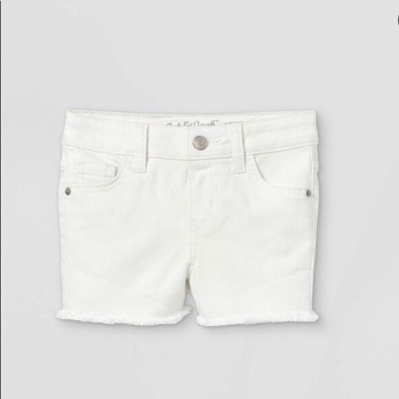 Cat & Jack Toddler Girls' Cut-Off Jean Shorts - Picture 1 of 7
